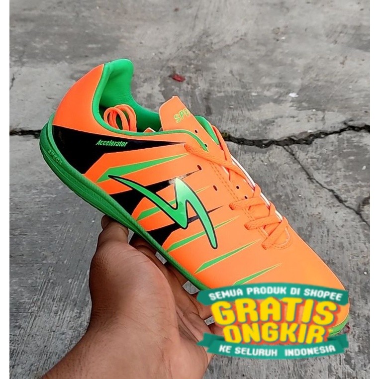 TERMURAH Sepatu Bola Futsal Specs Mohawk FG IN Vibrant Orange Original/ keren cool