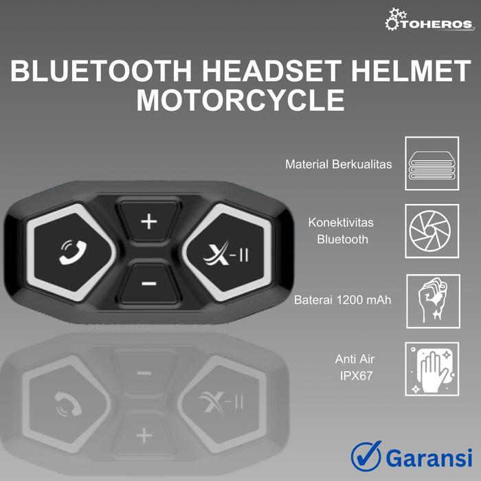 Headset Intercom Helm Bluetooth Headset Helmet Motorcycle
