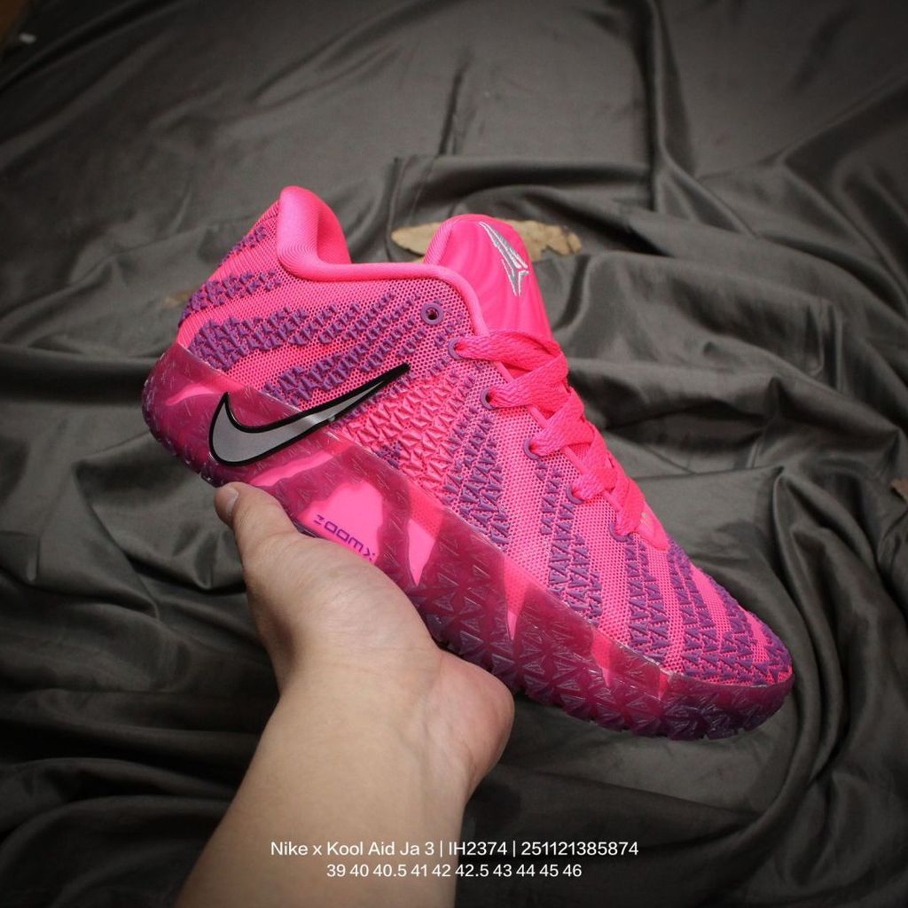 NK JA3 Morant Lightweight & Sturdy Sepatu Basket Performa Tinggi ZOOM TURBO XDR Karet Tahan Aus NK x