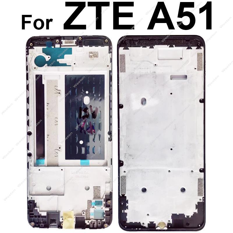 LCD Middle Frame Bezel Plate For ZTE Blade A51 A71 Front Screen Housing Cover Middle Frame Case Repl