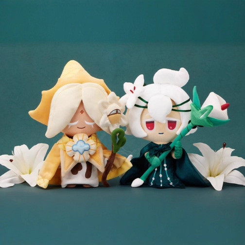 Cookie Run Kingdom White Lily Plush Toy Wind Arer Cookie Shadow Milk Cookie Plush Toy Pure Vanilla P