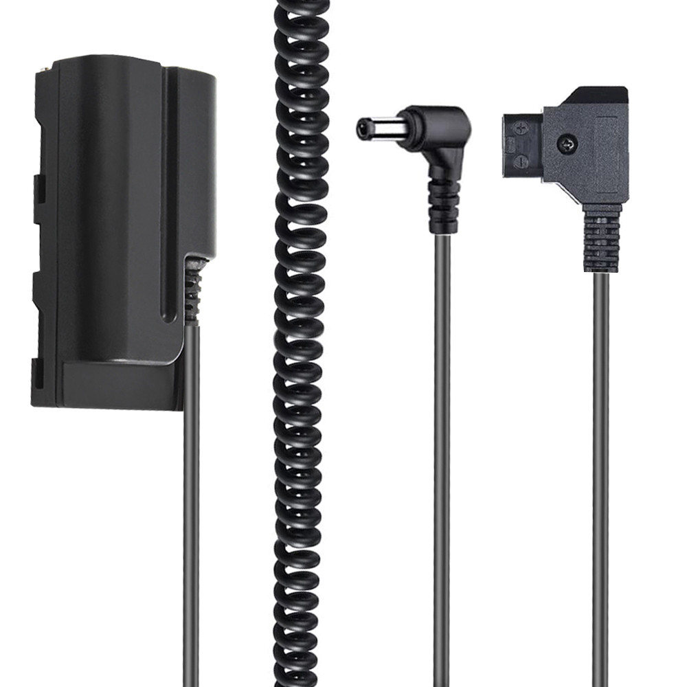 NP F970 Dummy Battery Power Adapter Cable for DC5521 D-Tap Connector to NP-F Dummy Battery for Sony 