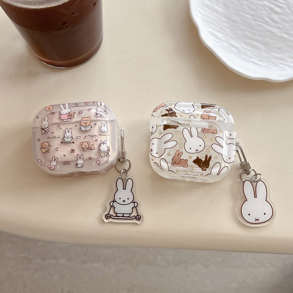 Rabbit Compatible AirPods Pro3 Protective Case AirPods4 Protective Shell Active Noise Reduction Appl