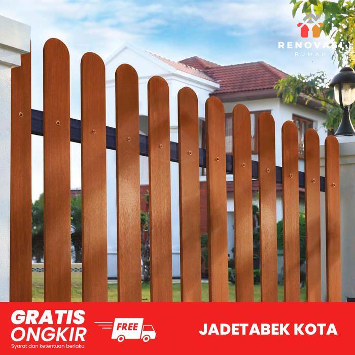 Conwood Pagar Fence 1 Mtr - Pagar Pengganti Kayu - Kuat - Murah / Pagar Kayu / Semen Fiber / Pagar S