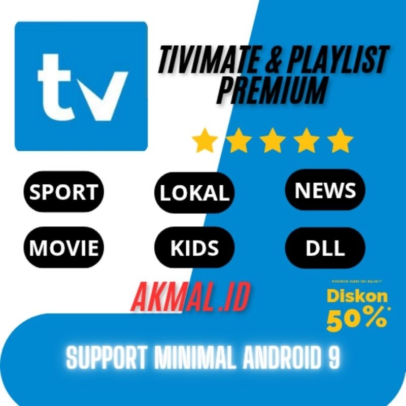 NEW TIVIMATE DAN PLAYLIST PREMIUM AKMAL.ID