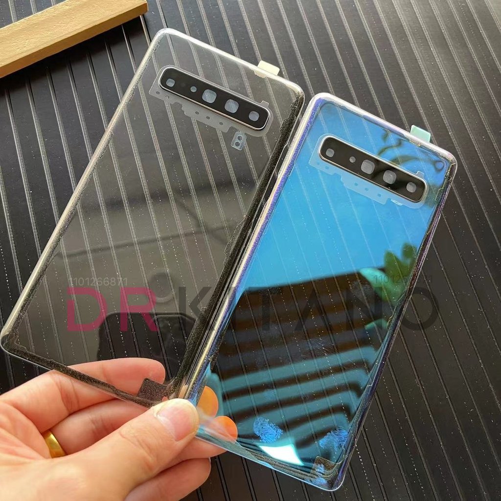 Clear Cover For Samsung Galaxy S8 S9 S10 Plus S10 5G S10e Battery Cover Back Glass Panel Rear Housin