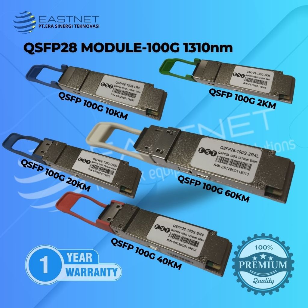 QSFP 100G QSFP 28 1310nm Singlemode