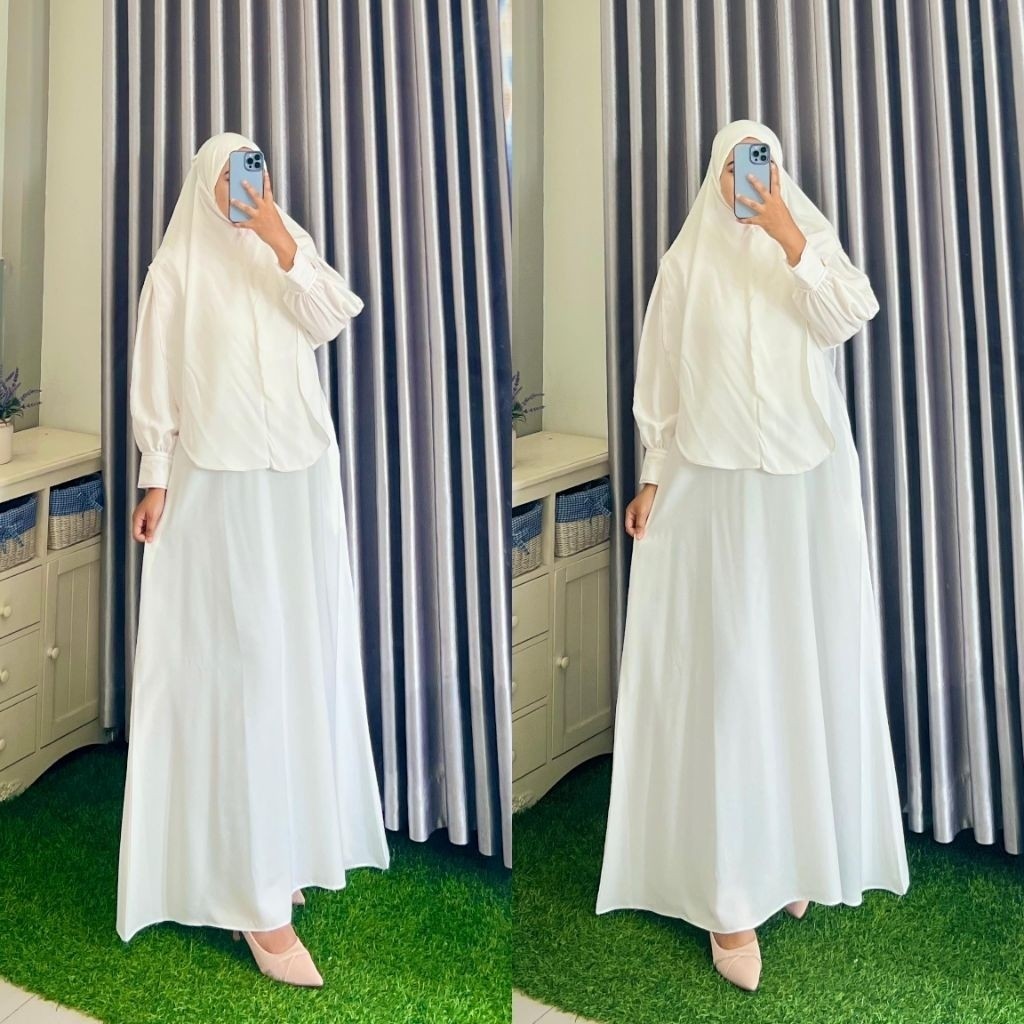Gamis Wanita Set Hijab Simple Elegan Cocok Daily