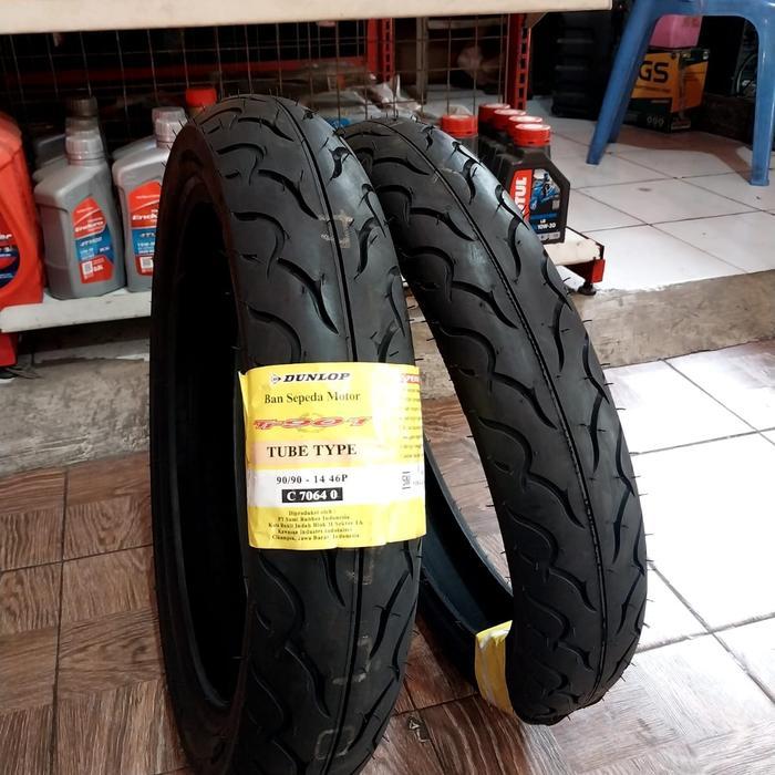 BAN DUNLOP TT901 RING 14  70/90 80/90 90/90 (NON TUBLES) BAN MOTOR MIO,BEAT,VARIO - 70/90-14