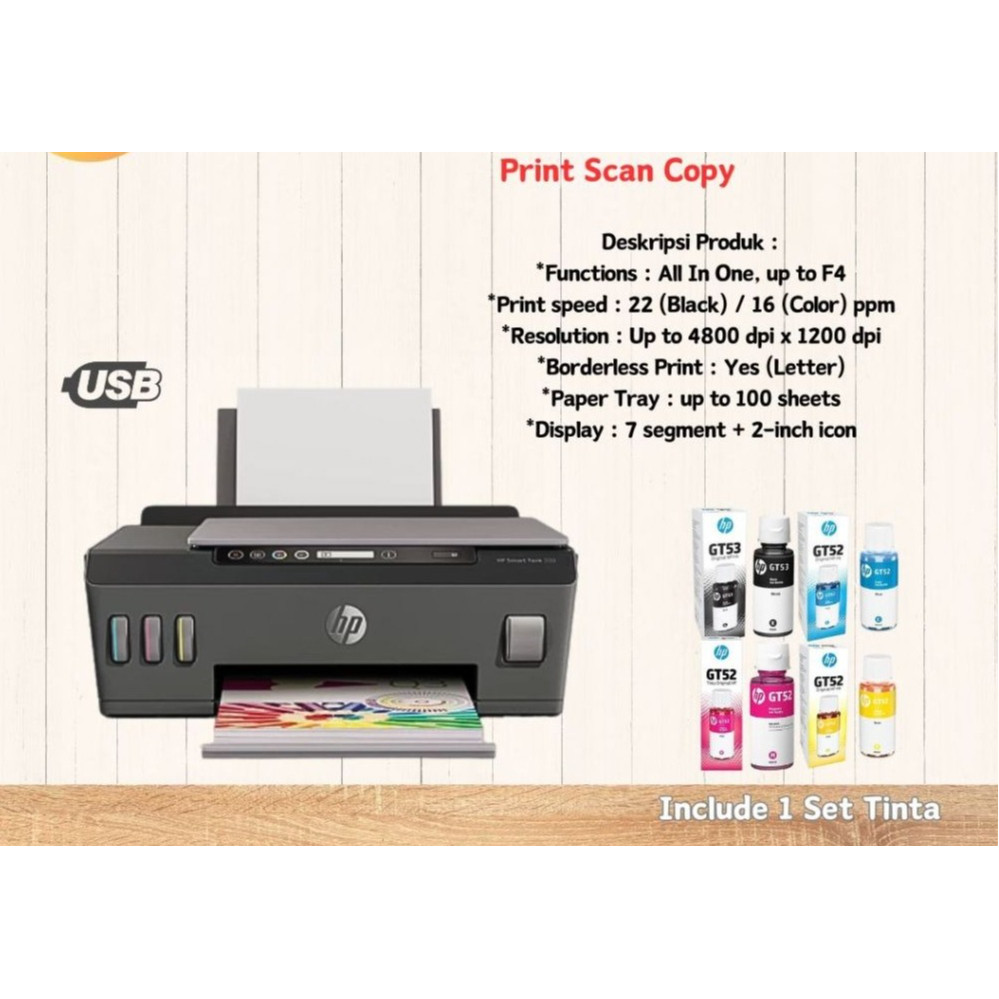 Printer HP Smart Tank 500 All In One Ink Tank A4 HP500