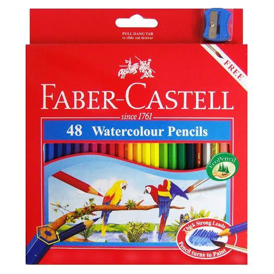 SET 48 PENSIL WARNA FABER CASTELL WATERCOLOR