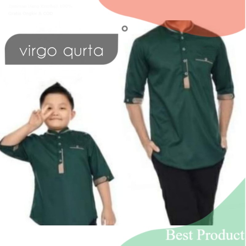 Koko Qurta couple, Qurta hijau botol,- pakaian pria lainnya