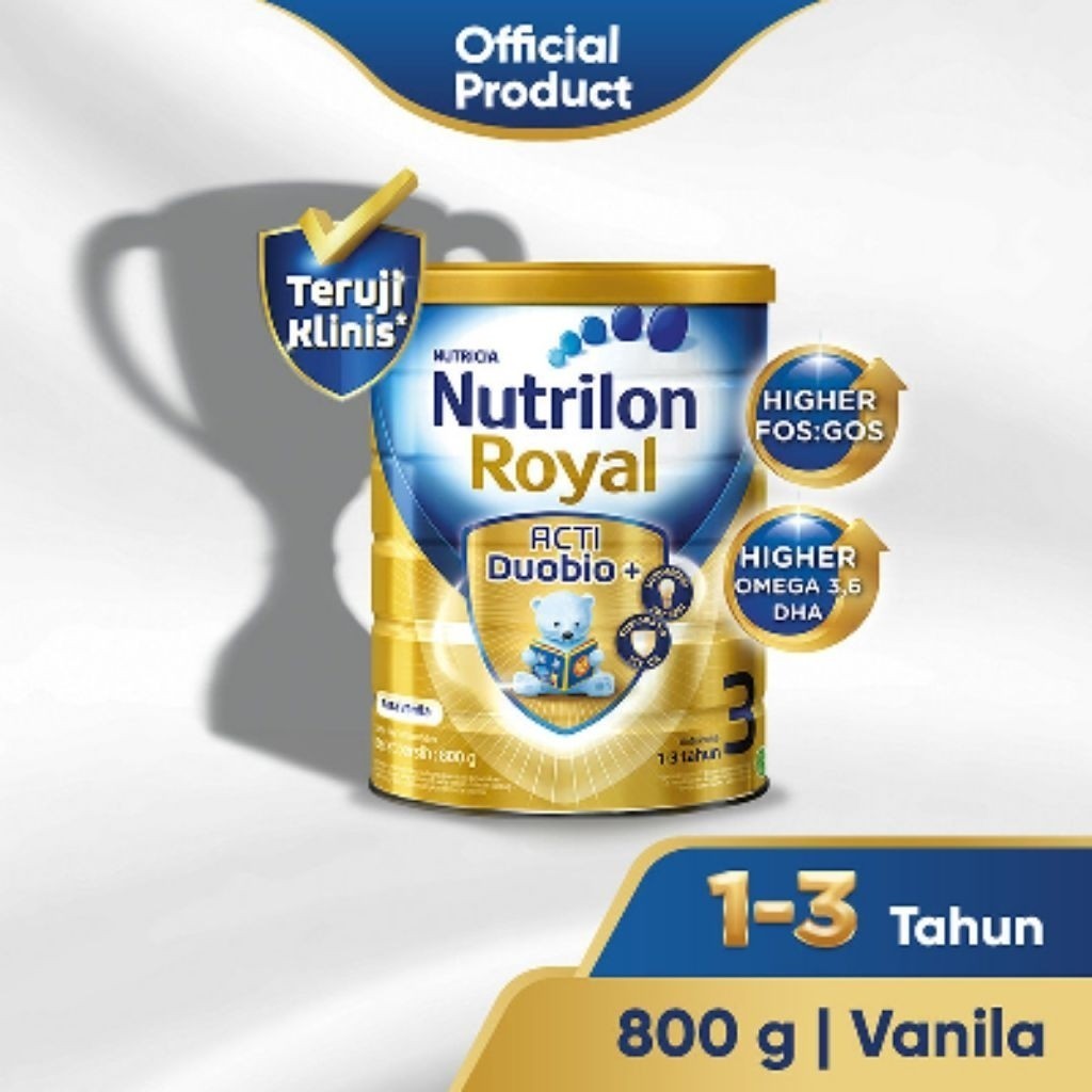 Nutrilon Royal 3 Susu Bubuk Pertumbuhan Anak Vanila 800 gram