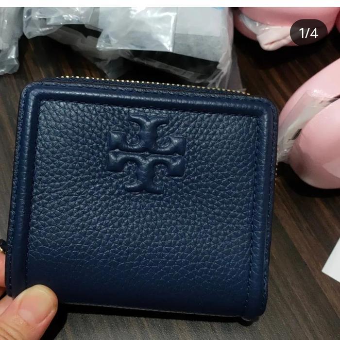 Thea Zip Bifold Navy Wallet