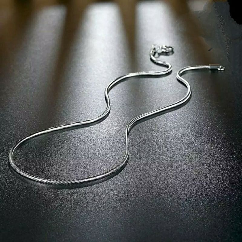 Asli 100% Titanium Import-Kalung Belut Halus-Kalung Belut Titanium Bulat-Kalung Perhiasan Fashion-Ka