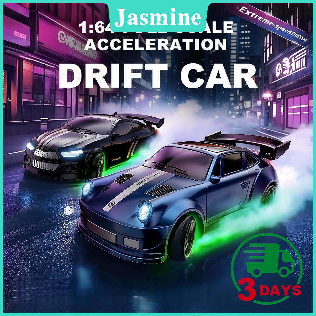(FRESSY) READY Desktop Drift Car 1:64 Mobil RC Mini bisa Drift 4WD Full Propo