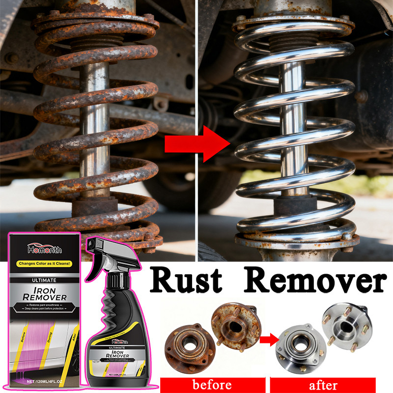 Car Rust Remover Quick Remover  Exhaust Pipe Rust Removal Spray Cleaning Metal Iron Powder Old Cars 