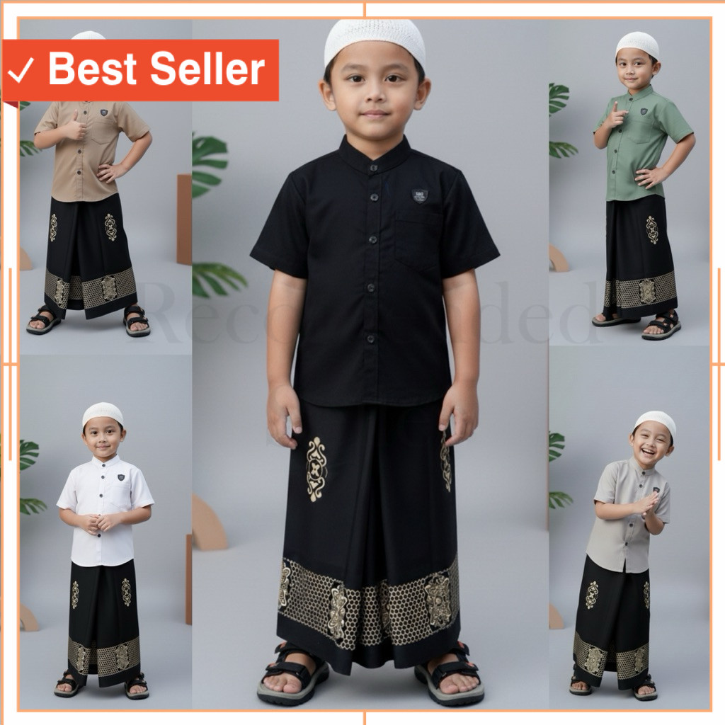 baju koko murah modern keren kekinian / Setelan sarkoci anak muslim Baju koko anak laki laki usia 2-