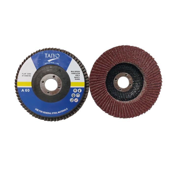Gerinda Amplas 4 Inch TAIYO 1 DUS 10 Susun Flap Disc Wheel Bundar - TAIYO, #40