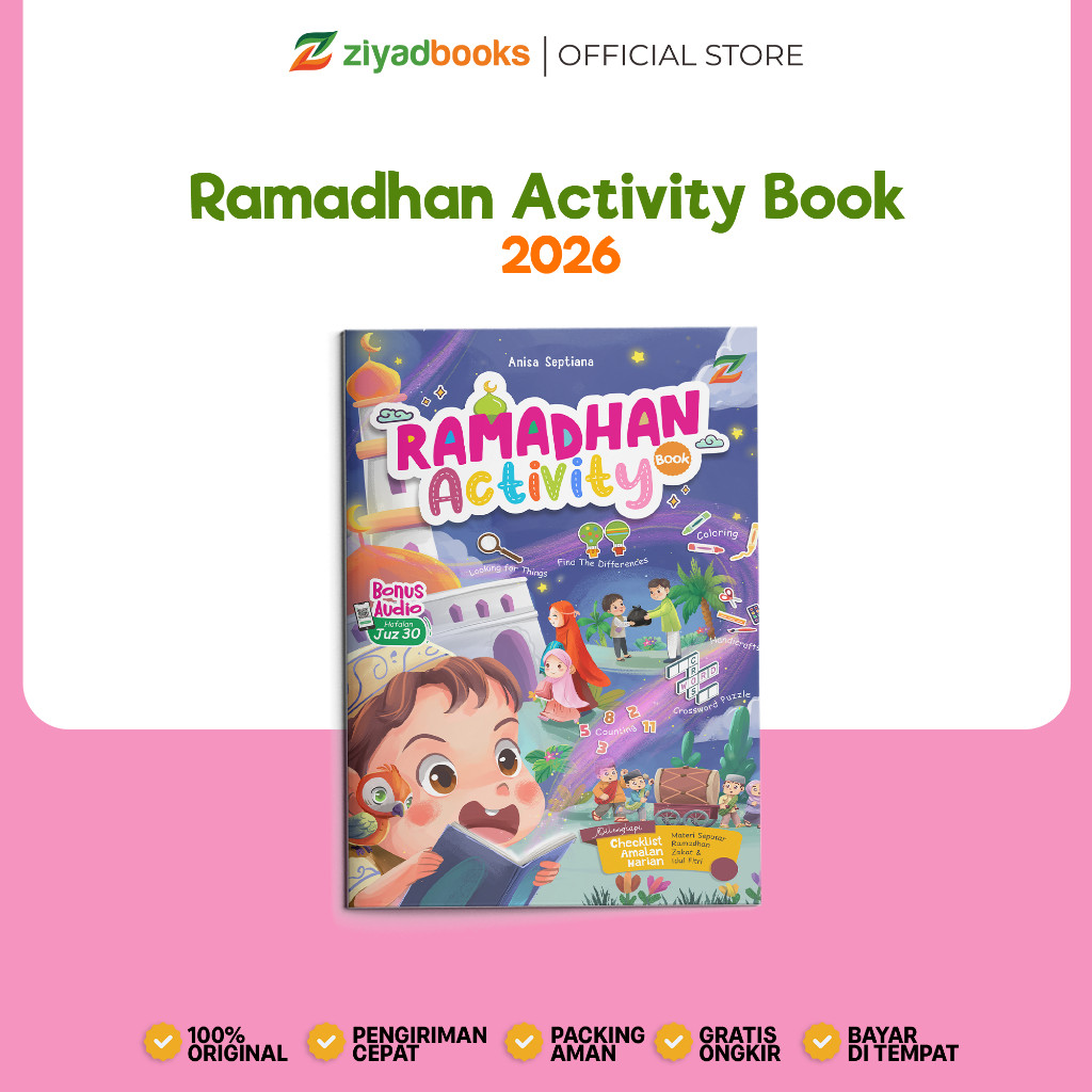 Buku Ramadhan Activity 2026 - Buku Kegiatan Ramadhan Anak SD TK - Buku Aktivitas Ramadhan Untuk Anak
