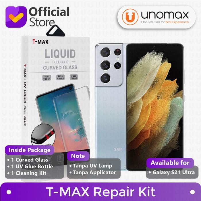 aramsam mart T-MAX Repair Kit Compatible With Samsung Galaxy S21 Ultra (6.8") TMAX (1 Tempered Glass