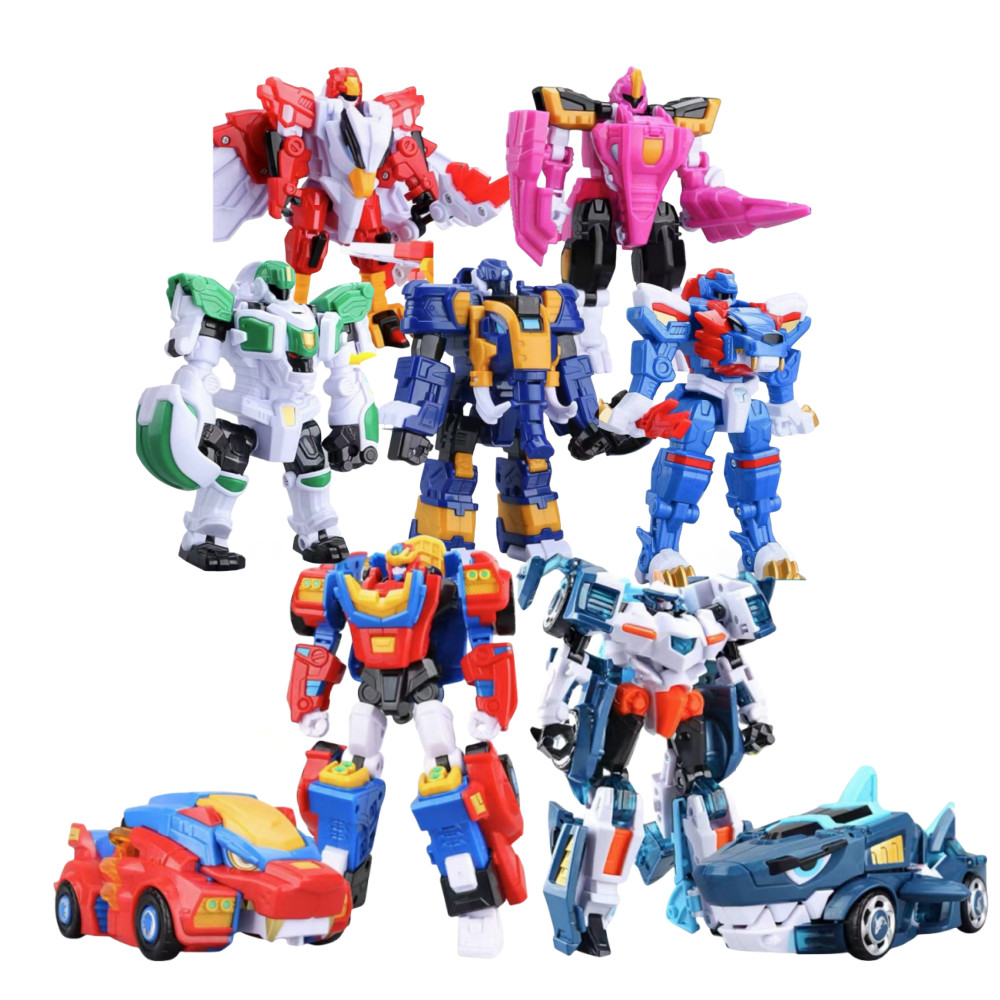 Mini Force Transformation Robot Toys Action Figures Beast King Power Series Lion King Warrior Robot 