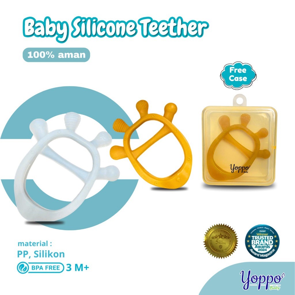 Yoppo Baby Teether BPA Free