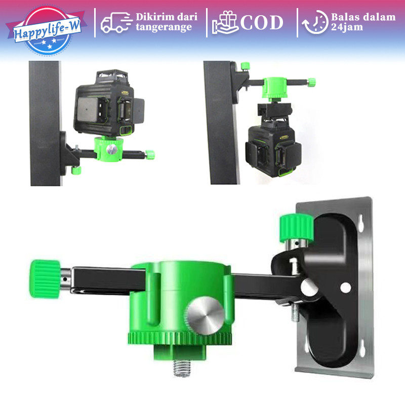 Bracket Holder Gantung Dinding Level Lase 1/4 Inch Bracket Dudukan Laser Level Adjustable Laser Leve