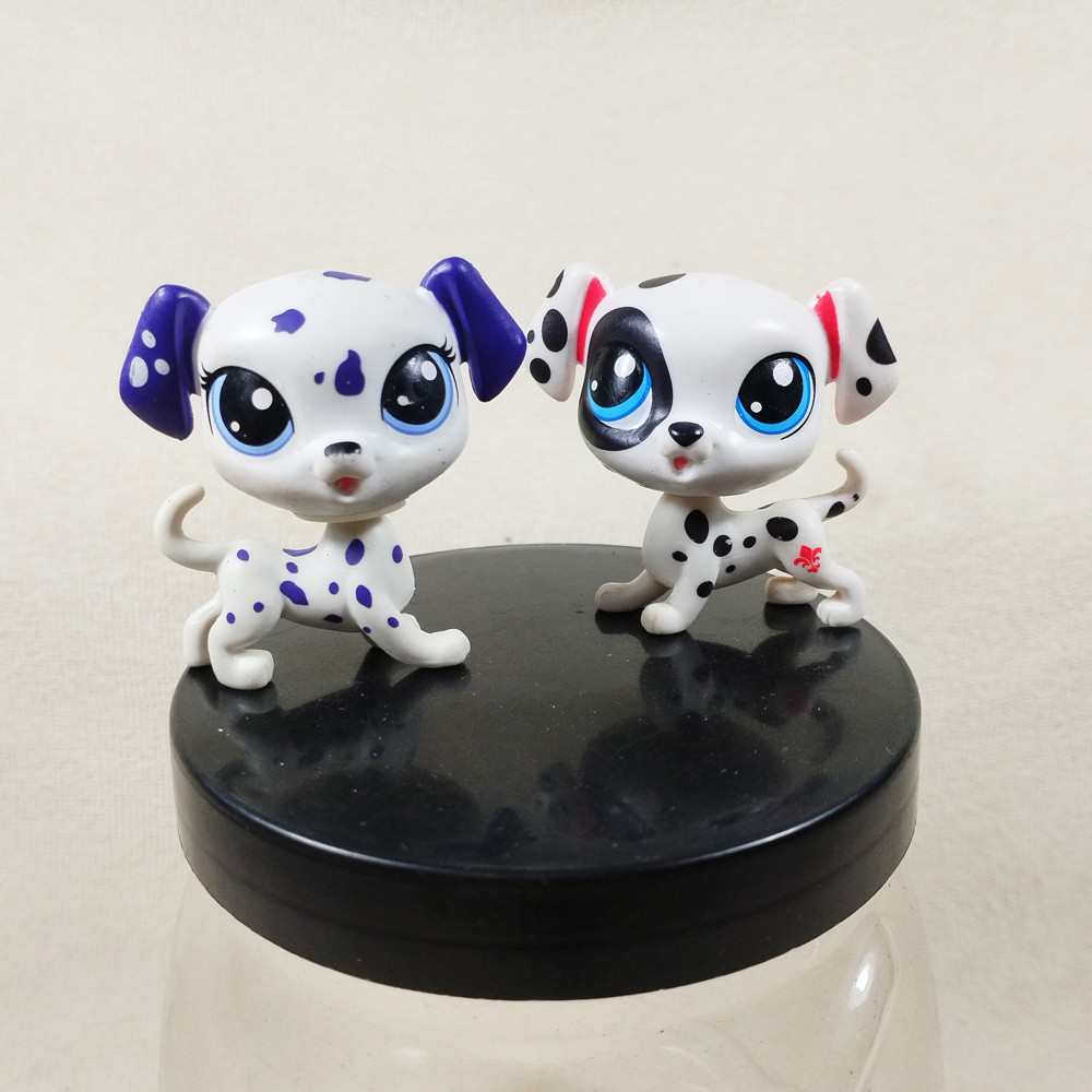 LPS Spotted Dog Littlest pet shop Bobble HEAD Anime Animal Doll toys