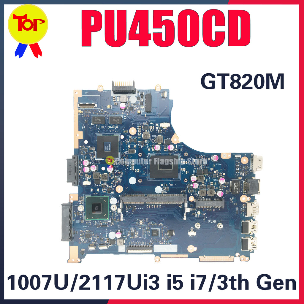 PU450CD Laptop Motherboard For ASUS PRO ESSENTIAL PU450C PRO450C PRO450CD 1007U 2117U I3 I5 I7 GT820