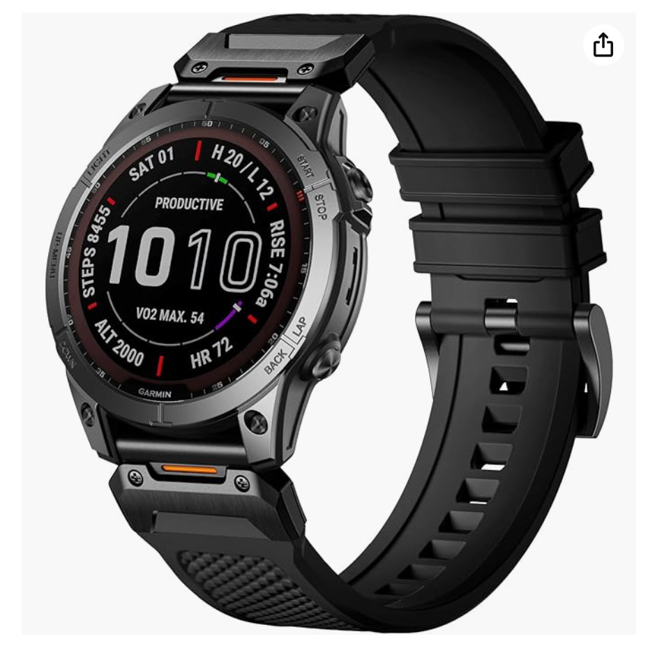 22mm 26mm Silicone Quick Fit Strap for Garmin Fenix E Fenix 8 Fenix 7 Fenix 6X 6 Fenix 5X 5Plus Tact