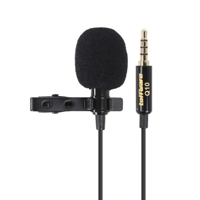 Mikrofon Mic Clip On Wireless 2.4G Presentasi Tur Imam Masjid Musholla - Mic clip 3.5mtr