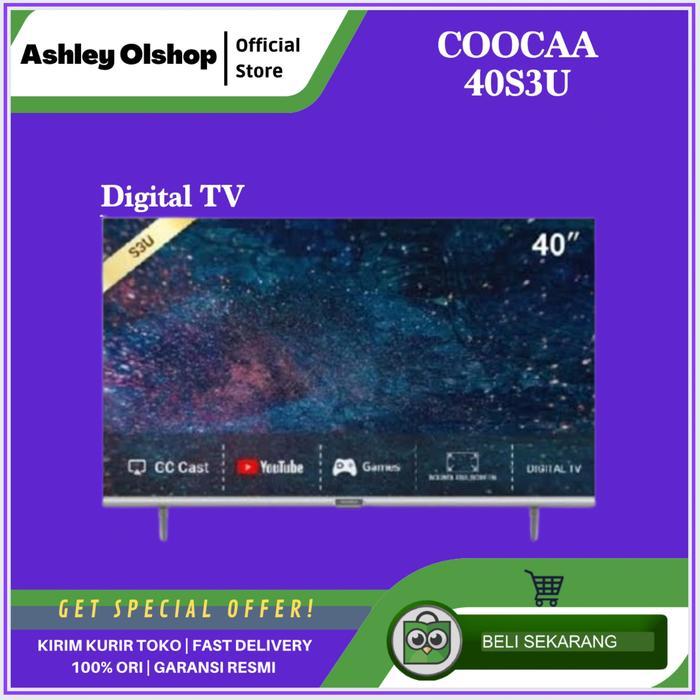 LED TV 40 Inch Termurah Coocaa 40S3U Smart TV Digital 40 [ORI]