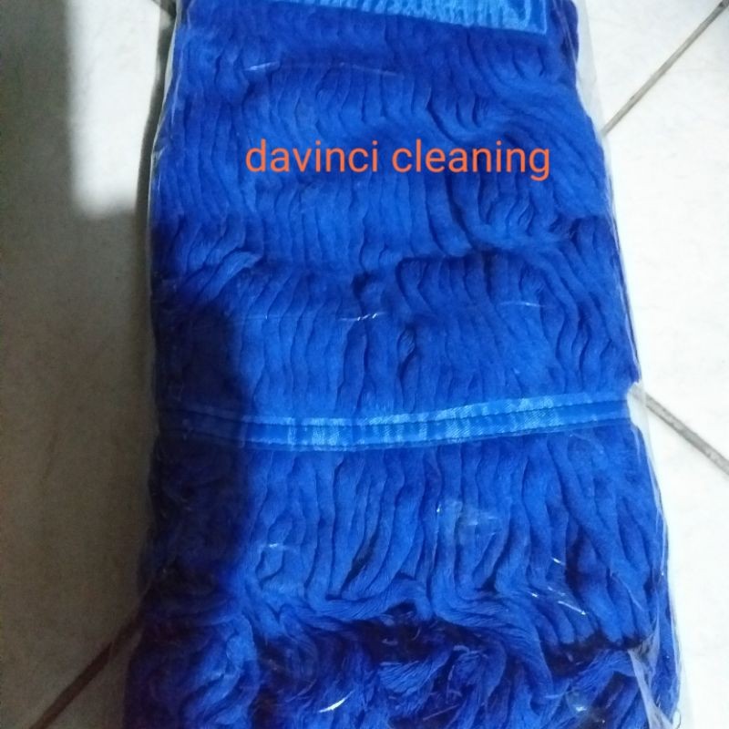 new - KAIN PEL, REFIL PEL JEPIT kain mop kain pel Alat pel lantai REFILL mop BIRU