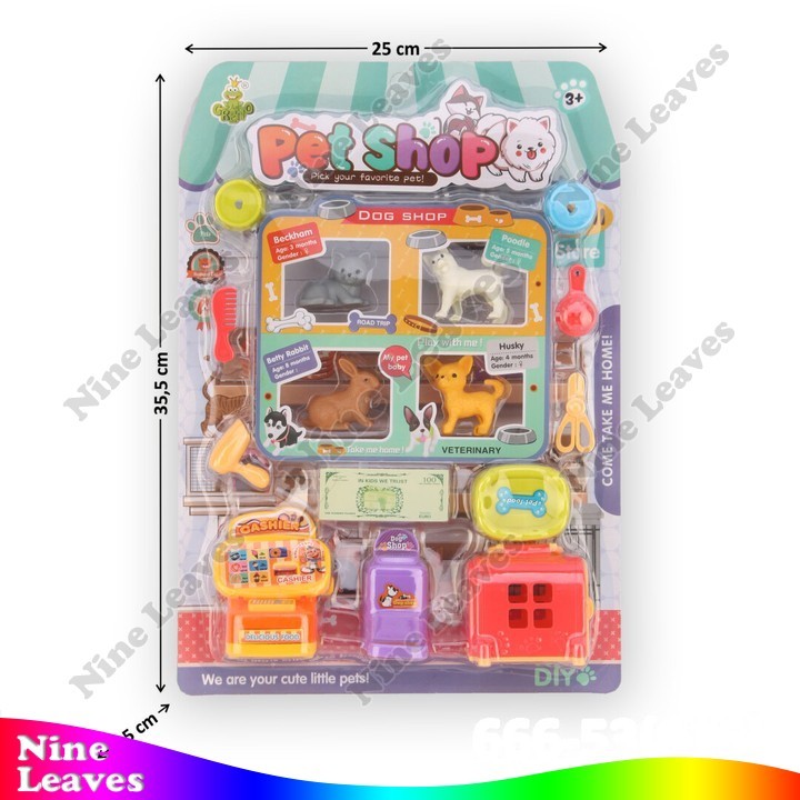 Mainan Pet Shop Animal + Mesin Kasir Pet Shop