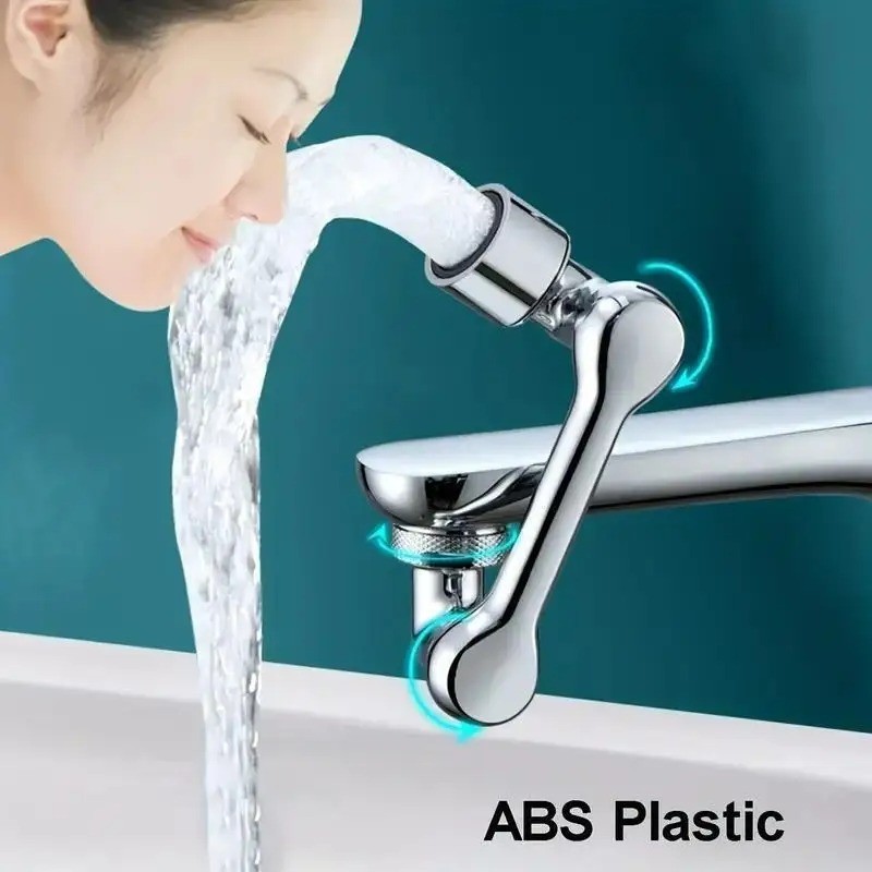 Universal ABS Rotatable Multifunctional Faucet Extenders 1080° Swivel Robotic Arm Water Filter Sink 