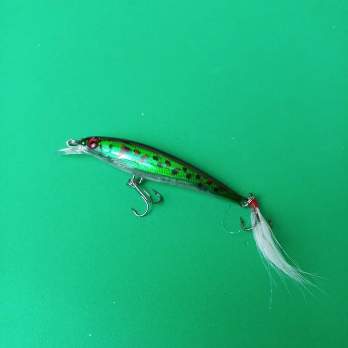 Aquasite Umpan Mancing Minnow Floating Laut dan Muara 7 Gram AQ17 Ikan Lure Lidah Panjang 10.5 Cm Tr