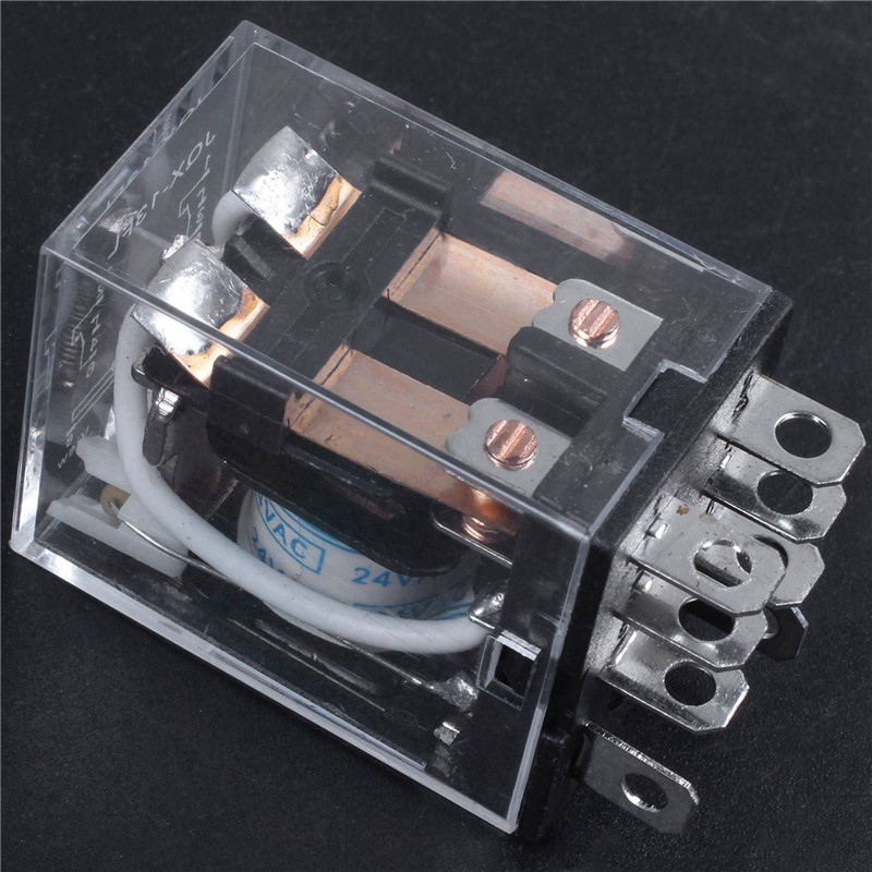 6X JQX-13F LY2 AC 24V Coil 8-Pin DPDT Red LED Electromagnetic Relay-ABQU