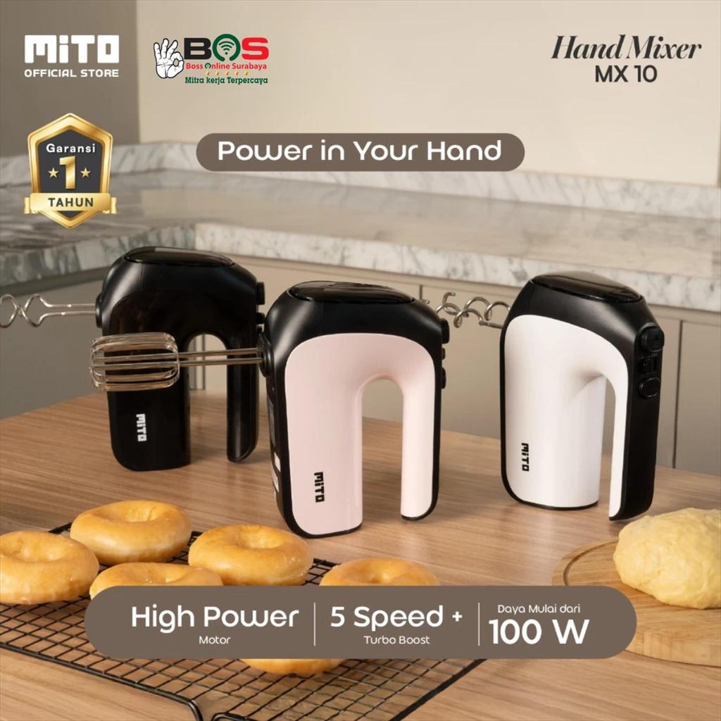 Mito Hand Mixer MX-10 Mixer Tangan Mito 5 Kecepatan Dan Fitur Turbo MX 10