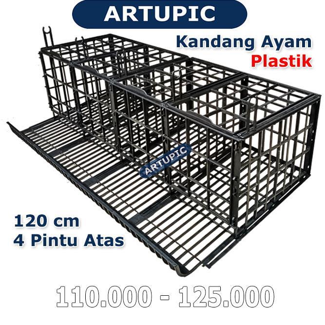 Kandang Baterai Ayam PLASTIK Bebek Petelur 4 Pintu Atas Artupic 8 Ekor