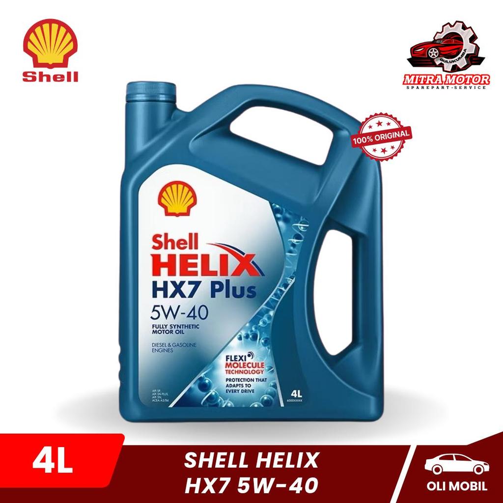 Oli Shell Helix HX7 5W-40 (4L) ) Oli Mesin Mobil