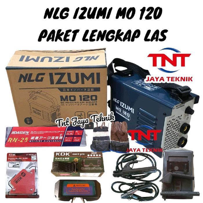 MESIN LAS IZUMI MO 120 / TRAVO LAS INVERTER IZUMI MMA 120 / IZUMI 120 - PAKET LENGKAP- AP