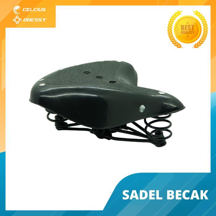 Sadel Sadle Sepeda Per Ontel Becak Jengki - Warna Hitam