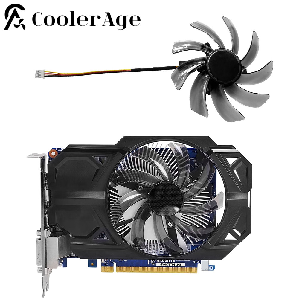 Fan Video Card 95MM T129215SM GTX750 GTX750Ti For Gigabyte GTX 750 Ti 750 ITX Graphics Card Replacem