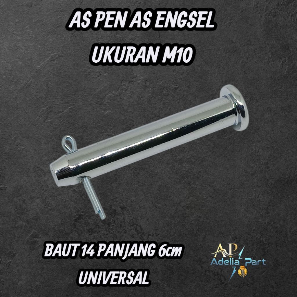 As Pen As Engsel Ukuran M10 Baut 14 Panjang 6cm Universal