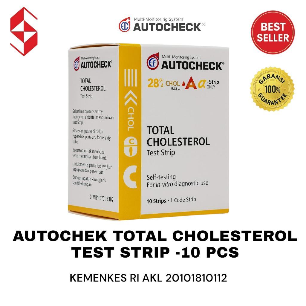 [ISI 10 PCS] Autocheck Kolesterol / Cholesterol Strip Auto Check / Isi Ulang Tes Kolestrol