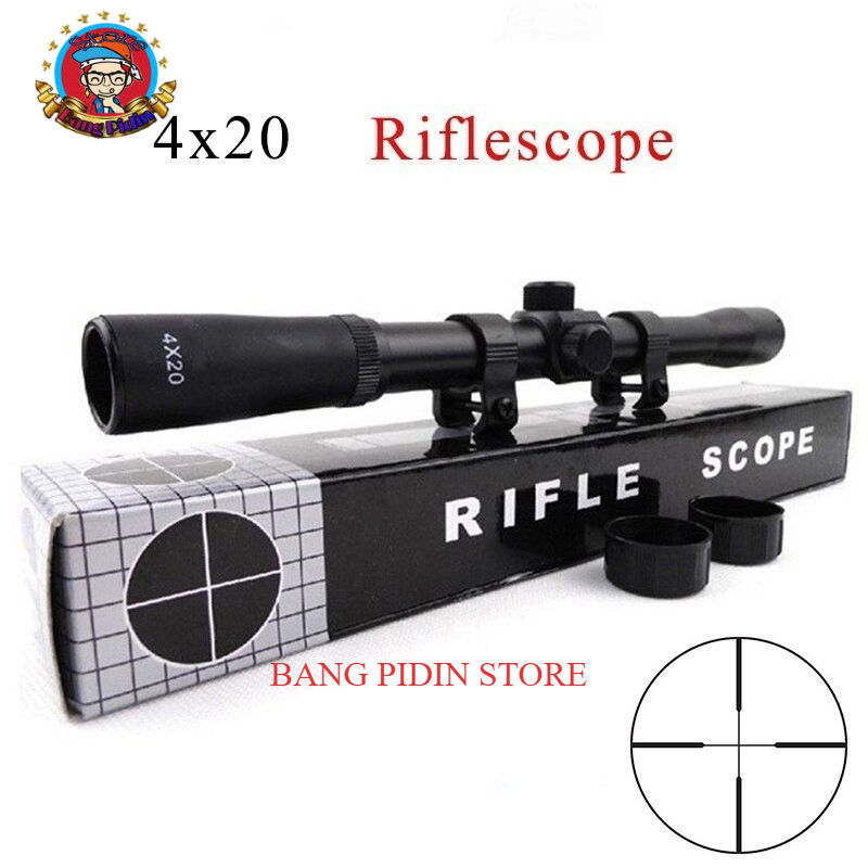 Telescope teropong Riflescope Sniper Proff 4x20