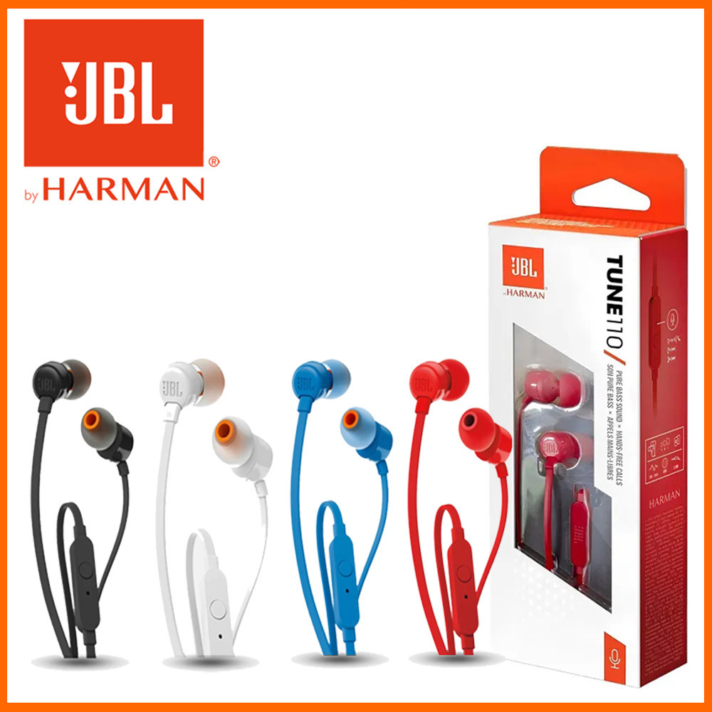 JBL Tune 110 In Earphones with Microphone T110