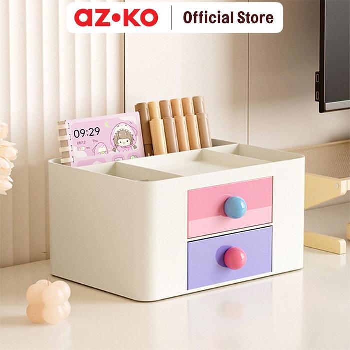 Azko Stora Clown Organizer Meja Dengan Laci Desk Drawer Tempat Organizer Rak Kecil Meja Desk Storage