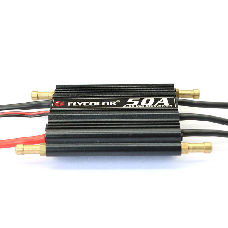 flycolor Brushless ESC 50A 70A 90A 120A 150A  Speed Control Stand 2-6S Lipo BEC 5.5V/5A for RC Boat 
